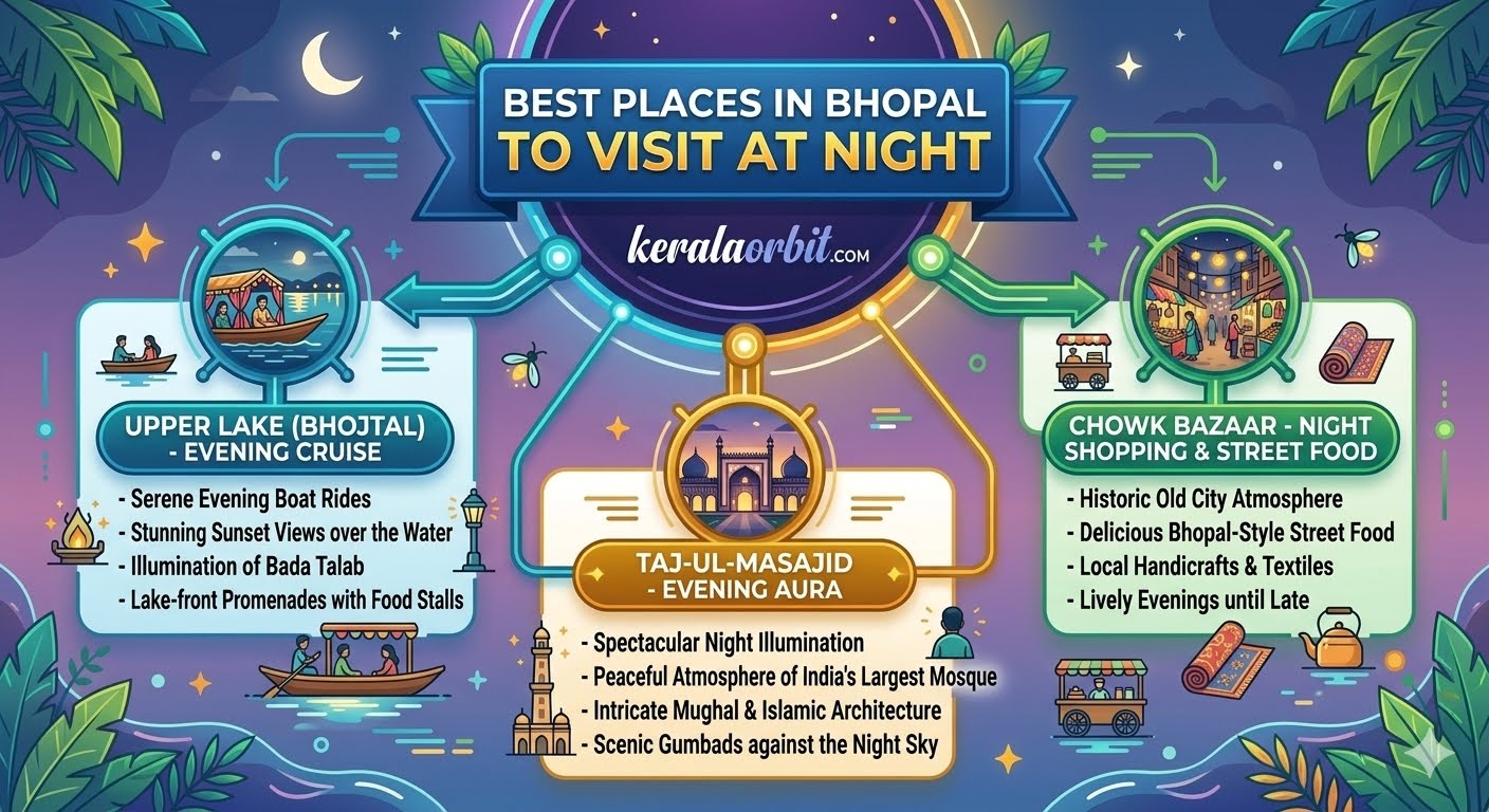 Best Places in Bhopal to Visit at Night